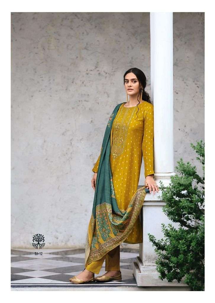 Varsha Sanjh Chanderi Silk Woven With Embroidery Party Wear Salwar Suits