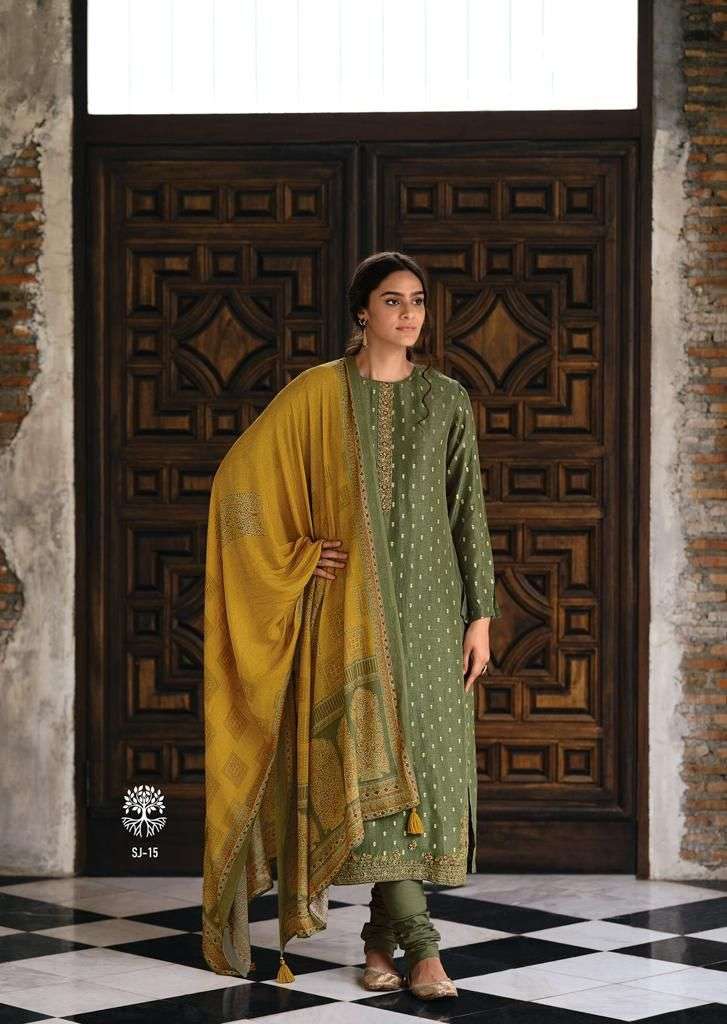 Varsha Sanjh Chanderi Silk Woven With Embroidery Party Wear Salwar Suits