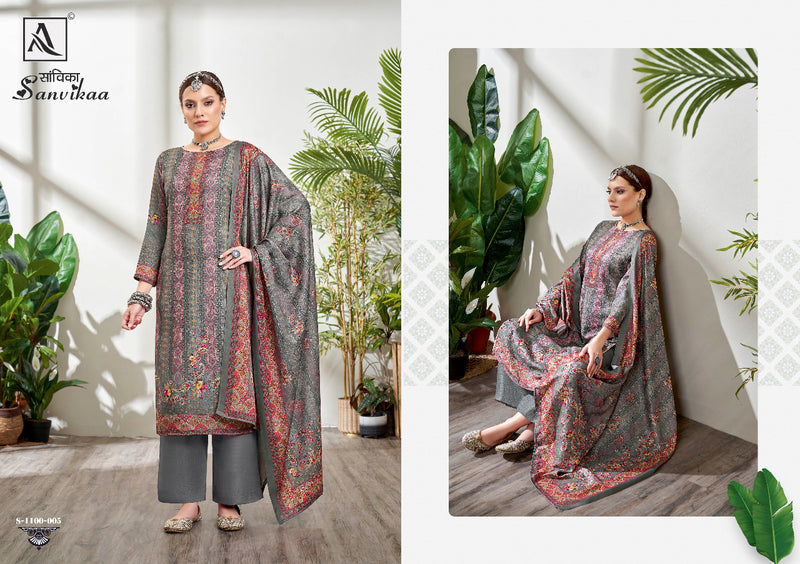 Alok Suit Sanvikaa Pashmina With Fancy Work Stylish Designer Party Wear Fancy Salwar Kameez