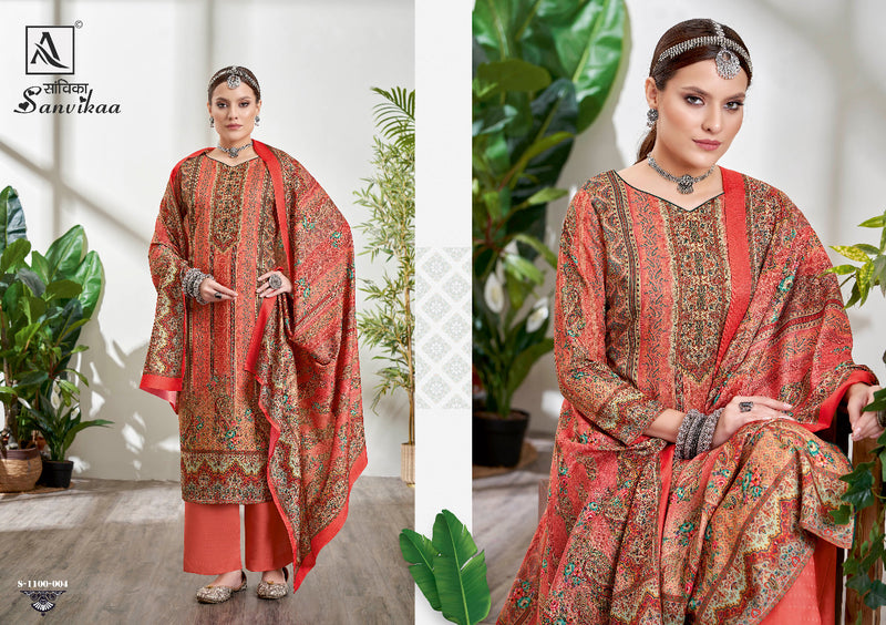 Alok Suit Sanvikaa Pashmina With Fancy Work Stylish Designer Party Wear Fancy Salwar Kameez