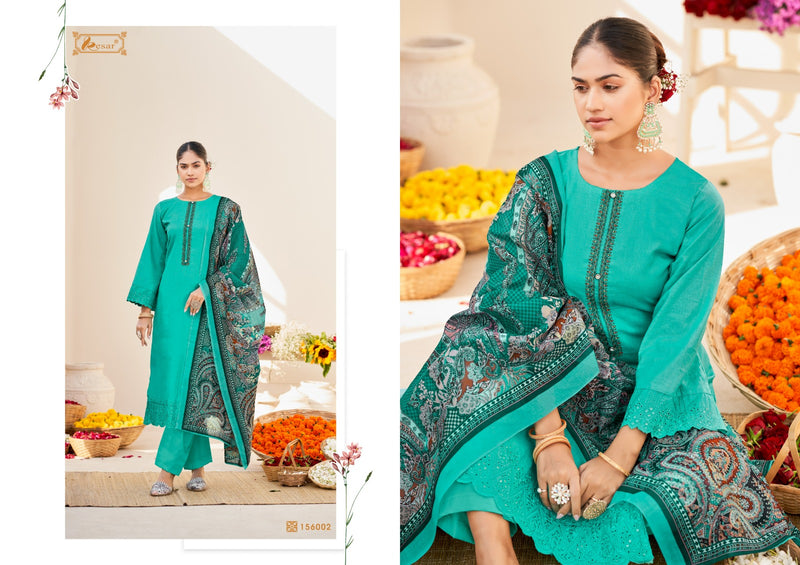 Kesar Sara Pure Jaam Cotton Neck Daman Sleeves Work Fancy Designer Salwar Kameez