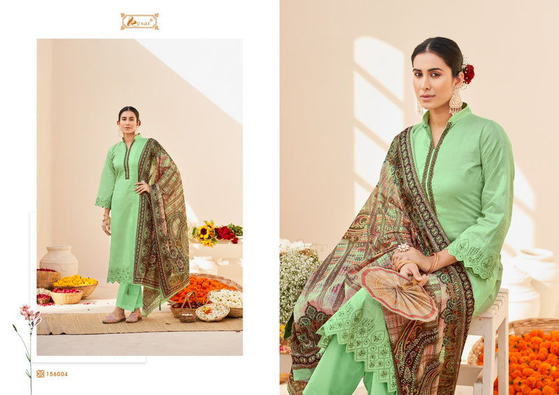 Kesar Sara Pure Jaam Cotton Neck Daman Sleeves Work Fancy Designer Salwar Kameez