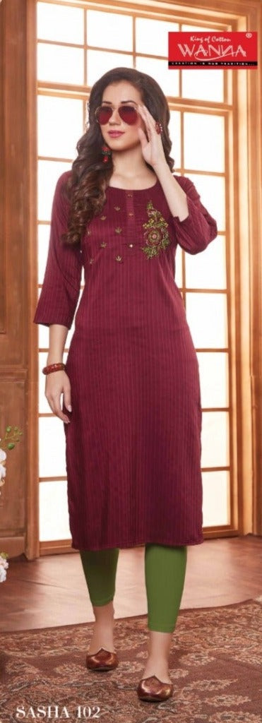 Wanna Sasha Fancy Look Designer Kurtis