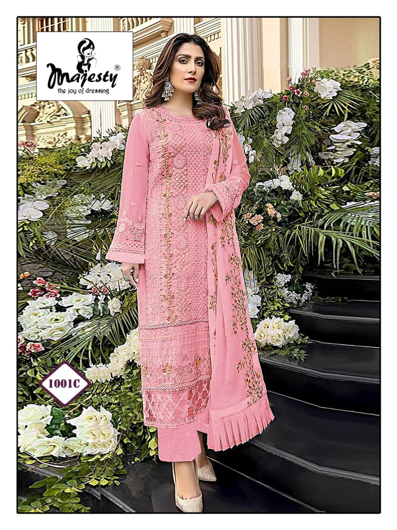 Majesty Satrangi Luxury Lawn Collection Vol 2 Cotton Heavy Embroidered Pakistani Style Party Wear Salwar Kameez