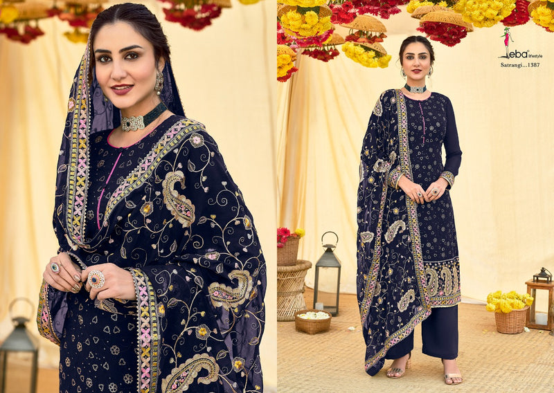 Eba Lifestyle Satrangi Vol 2 Georgette Designer Pakistani Style Wedding Wear Salwar Kameez