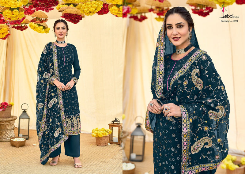 Eba Lifestyle Satrangi Vol 2 Georgette Designer Pakistani Style Wedding Wear Salwar Kameez