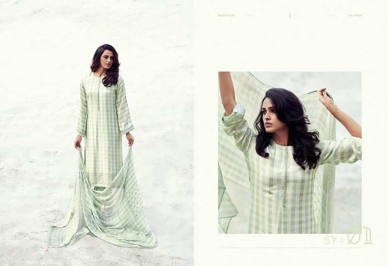 Varsha Saumya Modal Silk Digital Printed Fancy Designer Festive Wear Salwar Suits