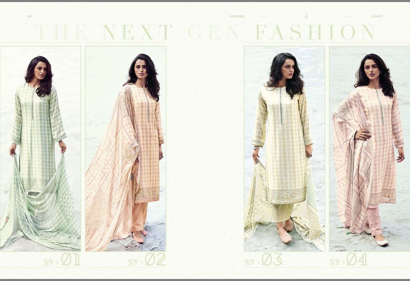 Varsha Saumya Modal Silk Digital Printed Fancy Designer Festive Wear Salwar Suits