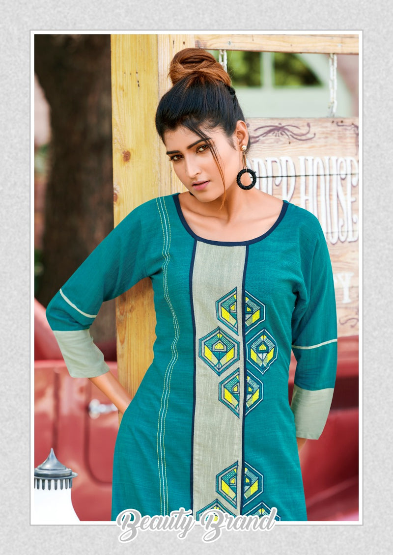 Sawan Creation Prisha Vol 1 Fabric Designer Kurti In Fancy