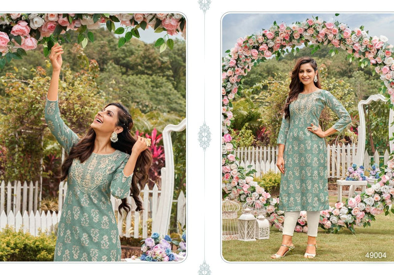 Kapil Trends Sawariya Silk With Heavy Fancy Work Stylish Designer Casual Wear Attractive Look Fancy Kurti