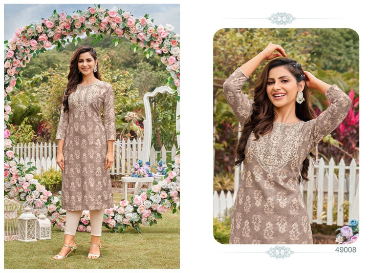 Kapil Trends Sawariya Silk With Heavy Fancy Work Stylish Designer Casual Wear Attractive Look Fancy Kurti