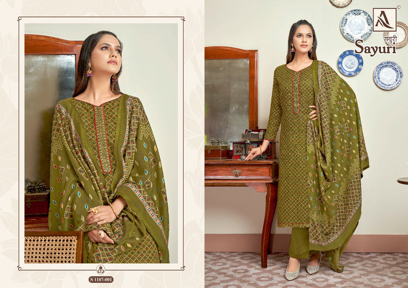 Alok Suit Sayuri Pashmina With Fancy Work Stylish Designer Festive Wear Salwar Kameez