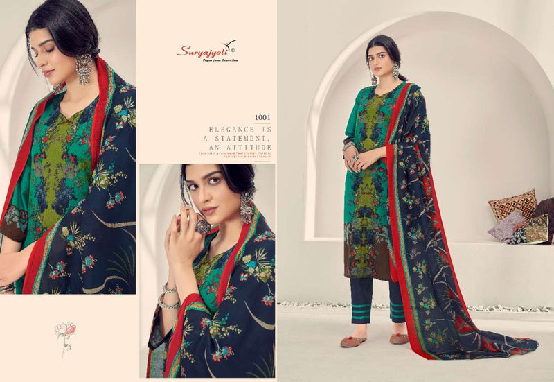 Surya Jyoti Seerat Vol 1 Cambric Cotton Fancy Party Wear Ready Made Salwar Suits With Digital Print
