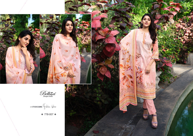Belliza Designer Senora Jam Cotton Digital Print Exclusive Embroidery Work Designer Printed Salwar Kameez