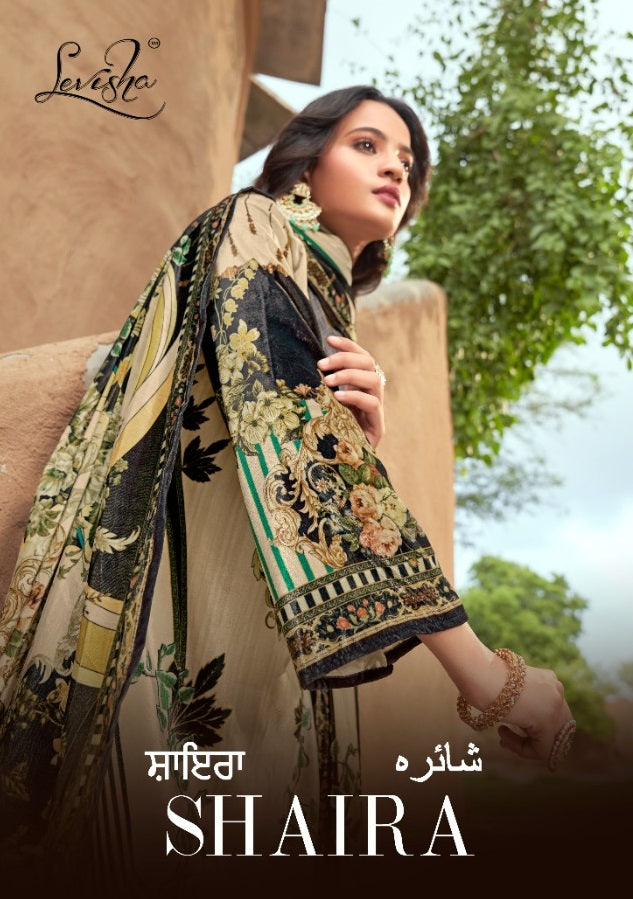 Levisha Shaira Velvet With Printed Work Stylish Designer Pakistani Salwar Kameez