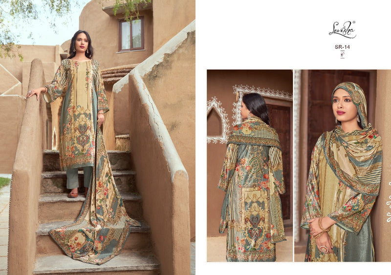 Levisha Shaira Velvet With Printed Work Stylish Designer Pakistani Salwar Kameez