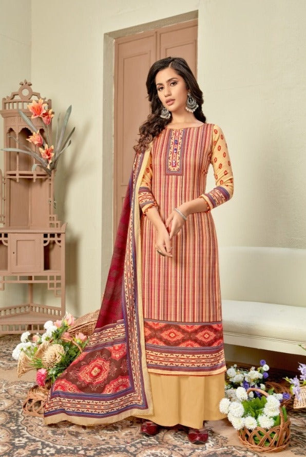 Bipson Fashion Shaneel Vol 4 Pashmina  Fancy Party Wear Salwar Kameez