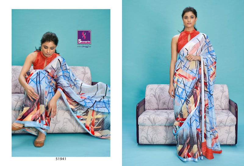 Shangrila Creation Suruchi Cotton 3 Fancy Stylish Colorful Saree In Linen Cotton