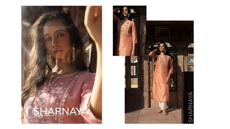 100 Miles Sharnaya Fancy With Beautiful Embroidery Work Stylish  Designer Fancy Kurti