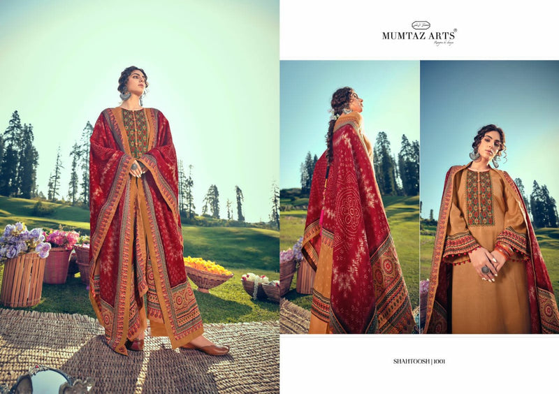 Mumtaz Arts Shahtoosh Lawn Cotton Festive Wear Salwar Suits With Digital Print & Embroidery Work