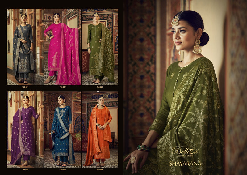 Belliza Shayarana Pashmina With Heavy Embroidery Work stylish Designer Festive Wear Salwar Kameez