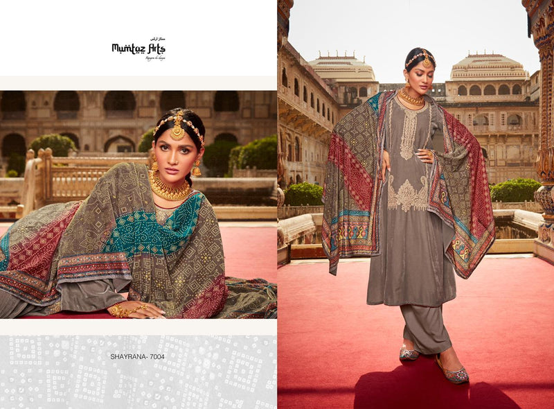 Mumtaz Shayrana Velvet With Heavy Embroidery Work Stylish Designer Festive Wear Salwar Kameez