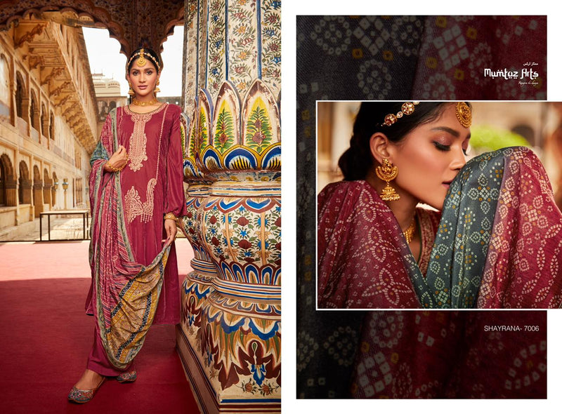 Mumtaz Shayrana Velvet With Heavy Embroidery Work Stylish Designer Festive Wear Salwar Kameez