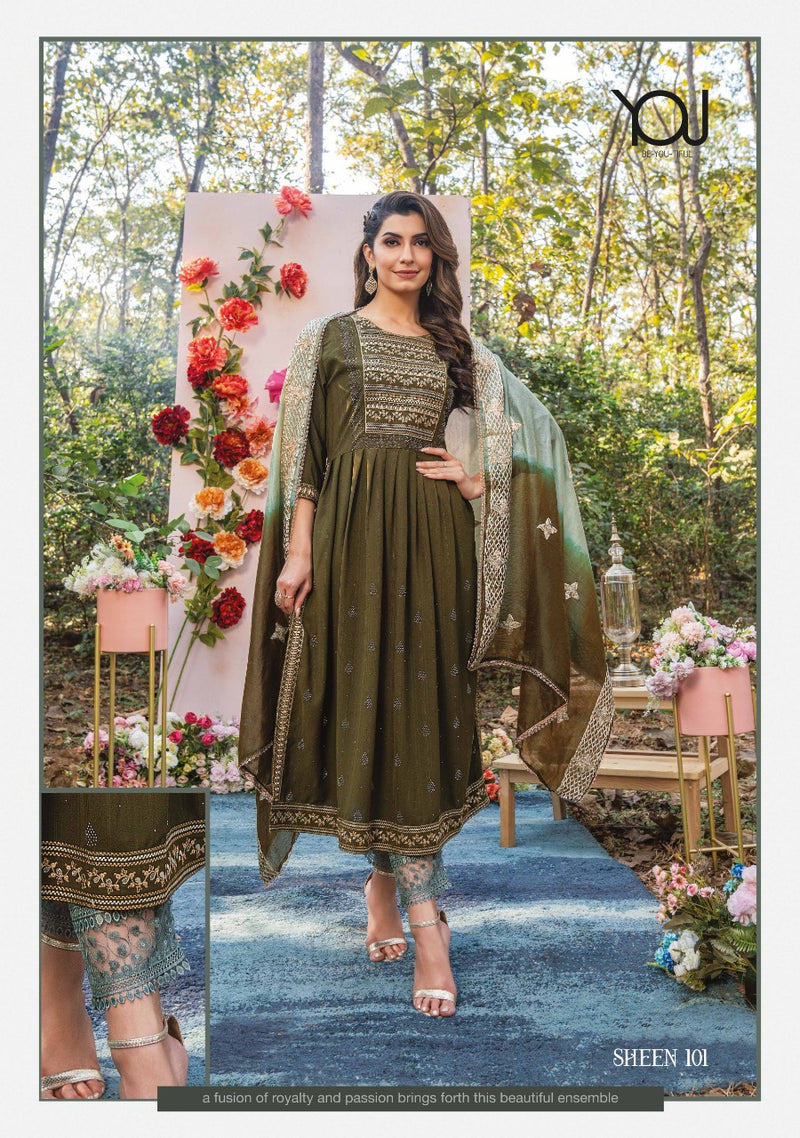 Wanna Sheen Viscose With Beautiful Work Stylish Designer Attractive Look Fancy Kurti