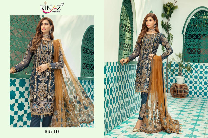 Shenyl Fab Happy New Year Vol 1 With Heavy Embroidery Work Pakisatni Suit In Butterfly Net