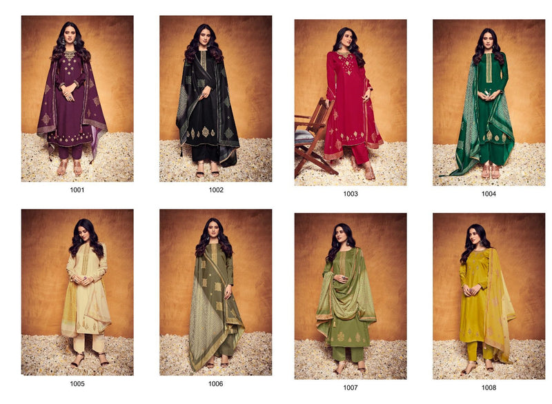 Hermitage Clothing Shezan Jam Satin Embroidery Party Wear Salwar Suits