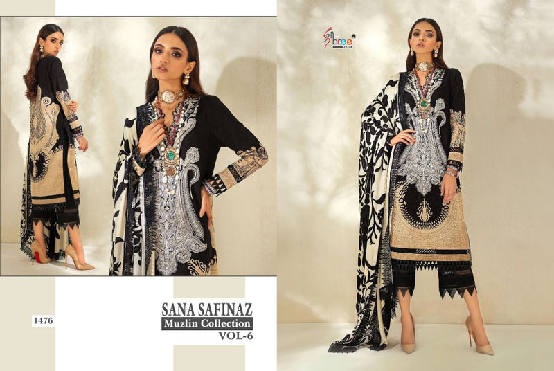 Shree Fab Sana Safinaz Muzlin Collection Vol 6 Cotton Salwar Suit