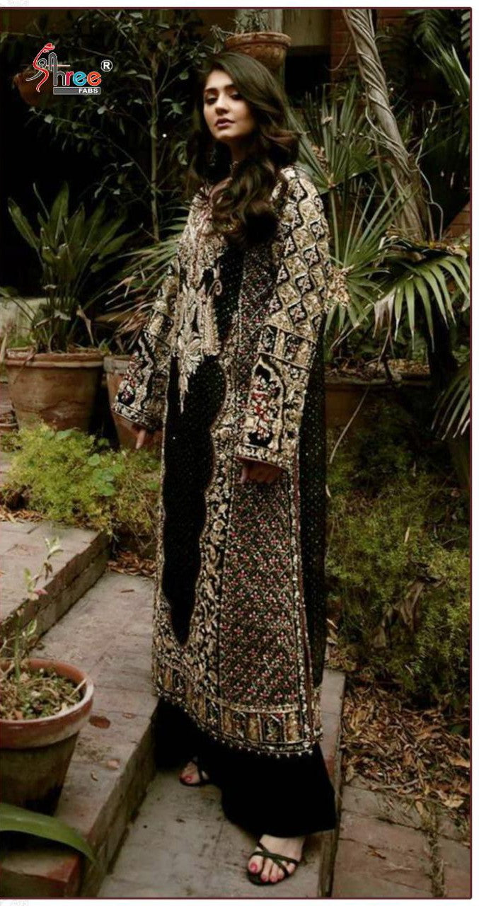 Shree Fab S 246 Fox Georgette Fancy Look Salwar Suits