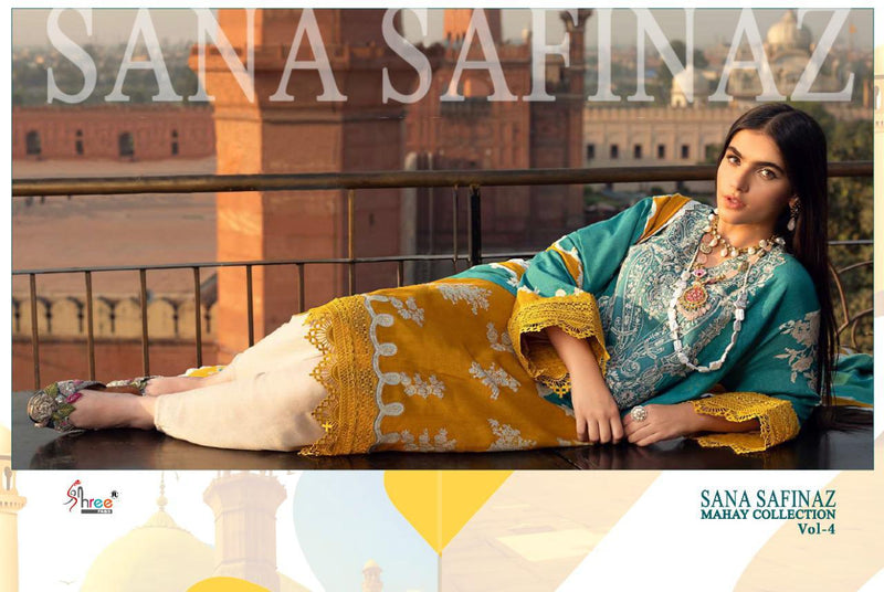 Shree Fabs Sana Safinaz Mahay Collection Vol 4 Jam Cotton Designer Salwar Kameez