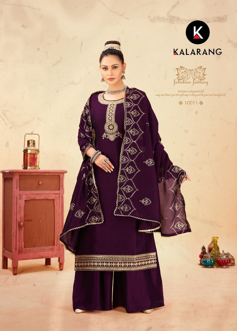 Kala Rang Shreya Silk With Beautiful Work Stylish Designer Festive Wear Fancy Salwar Kameez