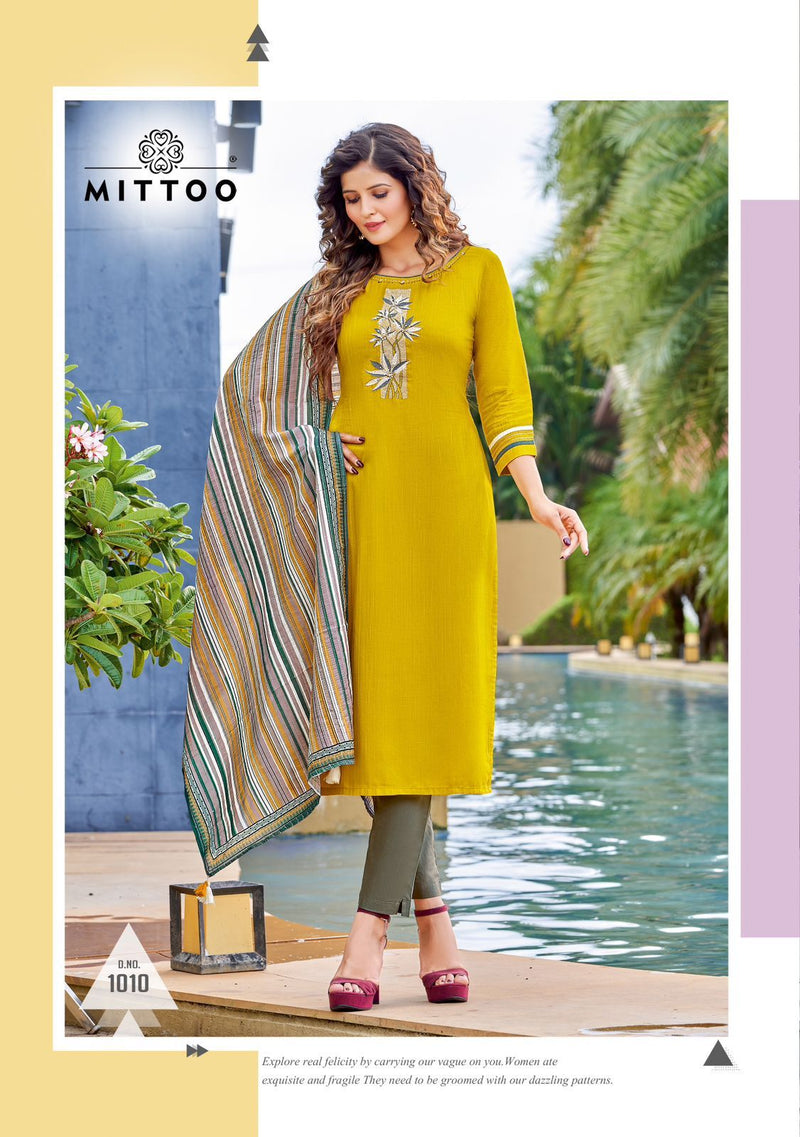 Mittoo Shringar Vol 6 Viscose With Heavy Fancy Embroidery Work Stylish Designer Casual Wear Kurti