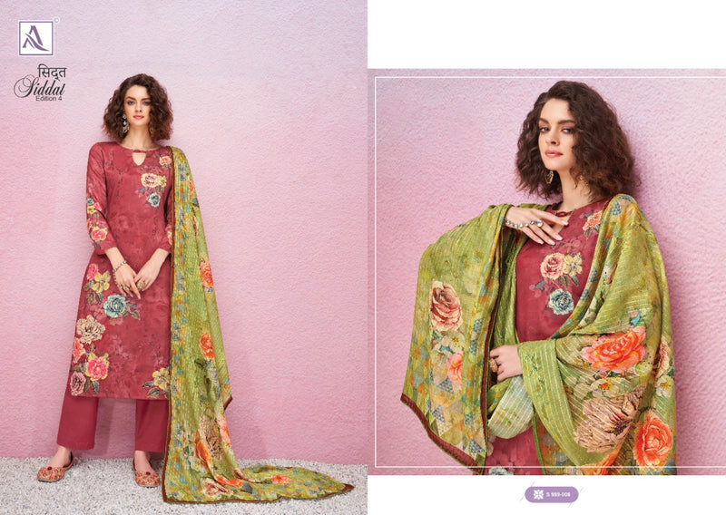 Alok Suits Siddat Edition Vol 4 Jam Cotton Designer Digital Printed Party Wear Salwar Suits