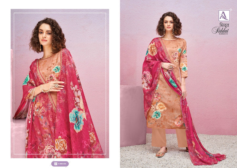Alok Suits Siddat Edition Vol 4 Jam Cotton Designer Digital Printed Party Wear Salwar Suits