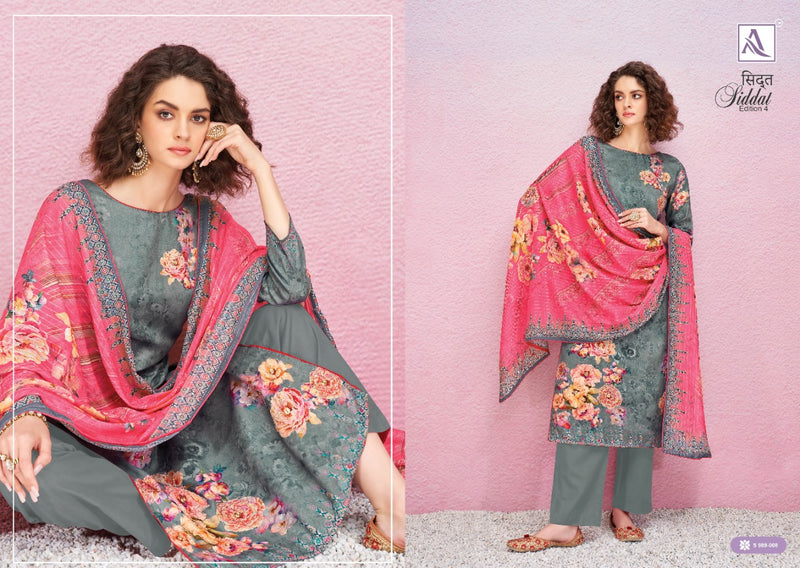 Alok Suits Siddat Edition Vol 4 Jam Cotton Designer Digital Printed Party Wear Salwar Suits