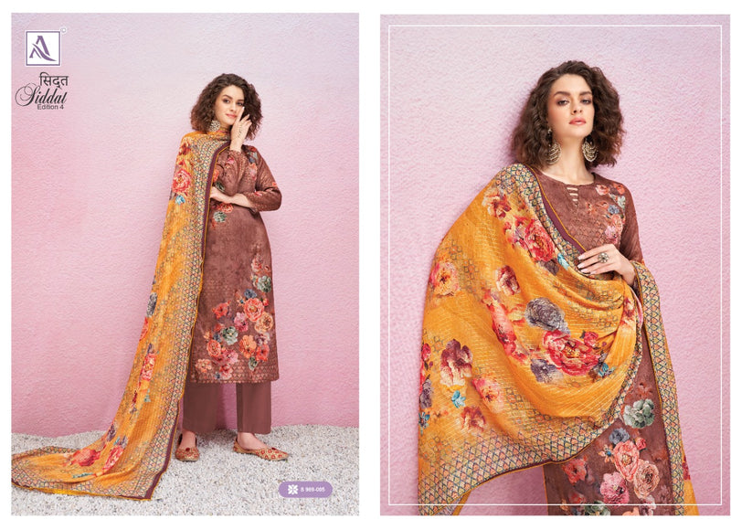 Alok Suits Siddat Edition Vol 4 Jam Cotton Designer Digital Printed Party Wear Salwar Suits