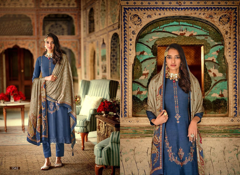 Aiqa Lifestyle Silk Of Kashmir Vol 2 Muslin Silk Designer Embroidered Party Wear Salwar Kameez