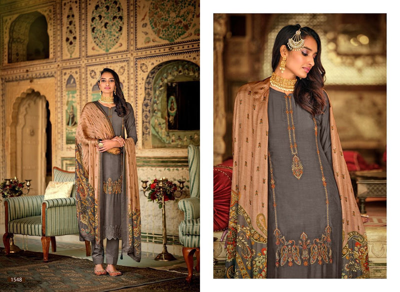 Aiqa Lifestyle Silk Of Kashmir Vol 2 Muslin Silk Designer Embroidered Party Wear Salwar Kameez