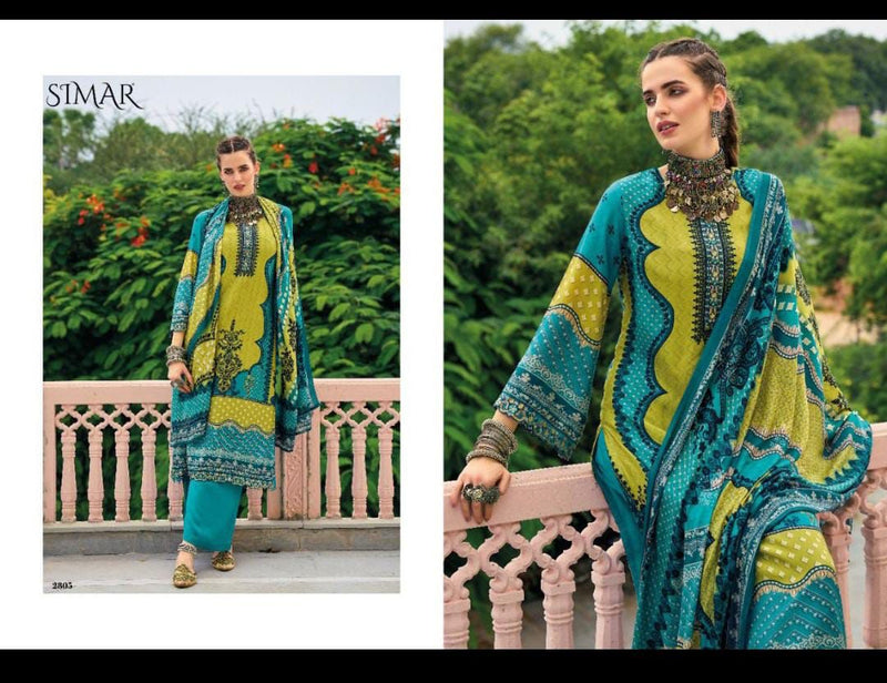 Simar Elen Vol 2 Viscose Modal Silk Printed With Heavy Embroidery Work Stylish Designer Pakistani Salwar Kameez
