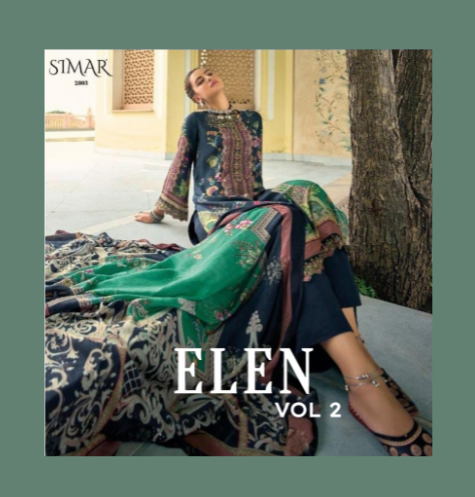 Simar Elen Vol 2 Viscose Modal Silk Printed With Heavy Embroidery Work Stylish Designer Pakistani Salwar Kameez