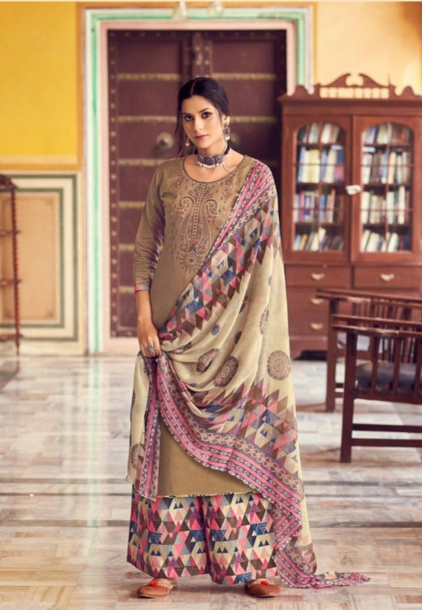 Zulfat Designer Suits Simran Jam Cotton Pakistani Style  Party Wear Salwar Kameez With Fancy Embroidery