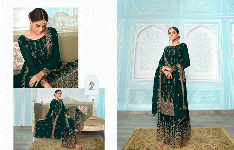 Zisa Simran Georgette With Heavy Embroidery Pakistani Style  Designer Wedding Wear Salwar Suits