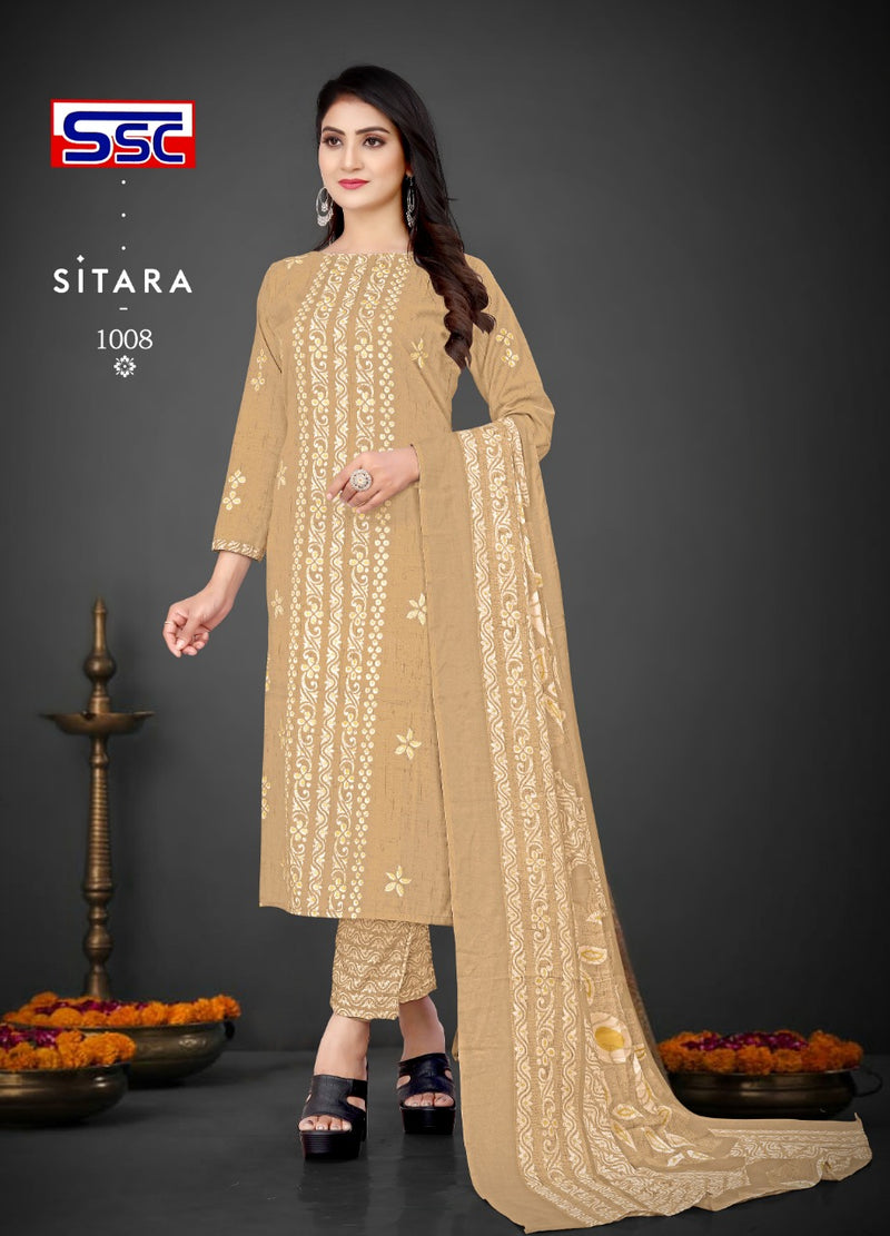 Ssc Creation Sitara Pure Cotton With Beautiful Work Stylish Designer Casual Look Salwar Suit