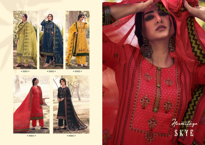 Hermitage Clothing Skye Jam Satin Designer Festive Wear Salwar Kameez