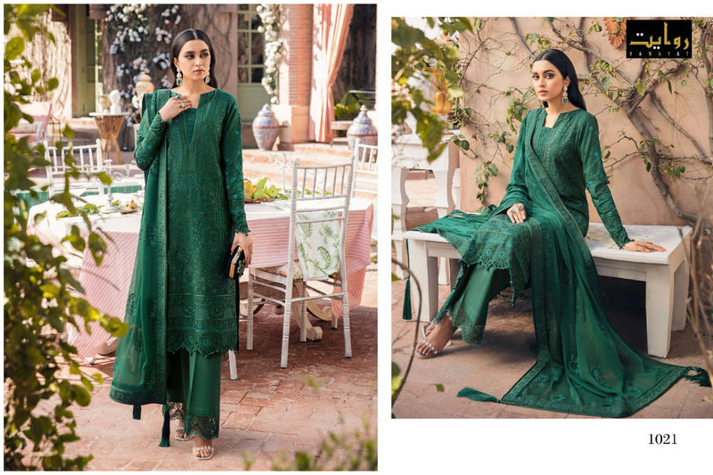 Rawayat Fashion Sobia Nazir Vol 6 Lawn Cotton Embroidered Pakistani Style Party Wear Salwar Suits