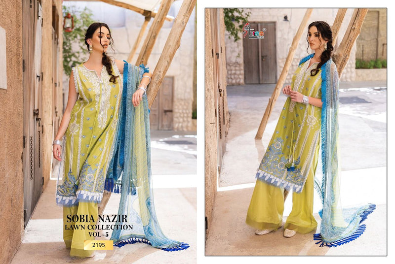 Shree Fabs Sobiya Nazir Lawn Collection Vol 5 Cotton Pakistani Style Party Wear Salwar Suits