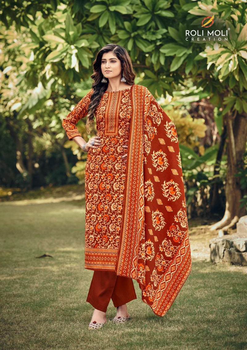 Roli Moli Sofiya Pashmina With Fancy Printed Work Stylish Designer Casual Wear Salwar Kameez